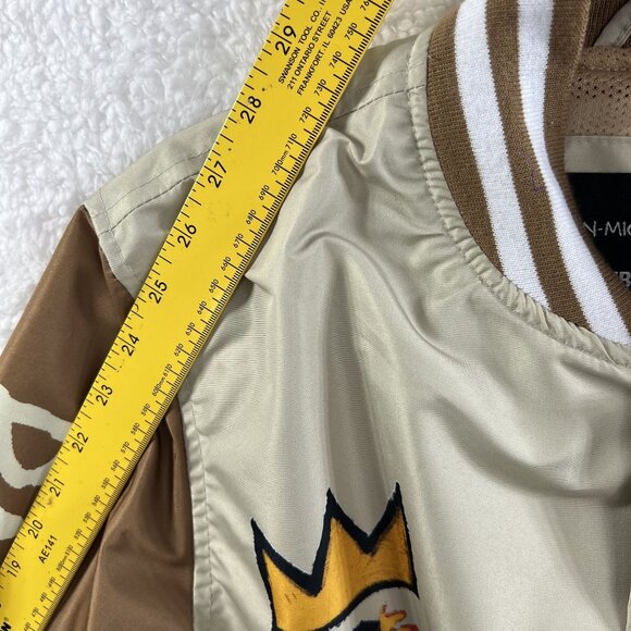 Members Only X Jean Michel Basquiat NWT Mens S Mona Lisa Varsity Bomber Jacket - Picture 11 of 16